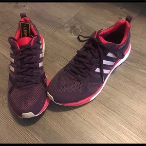 Purple adidas sneakers
